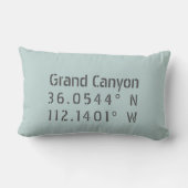 グランドキャニオン緯度 ランバークッション (裏面)
