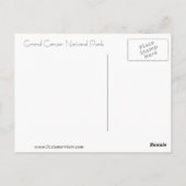 グランドキャニオン葉書 ポストカード (裏面)