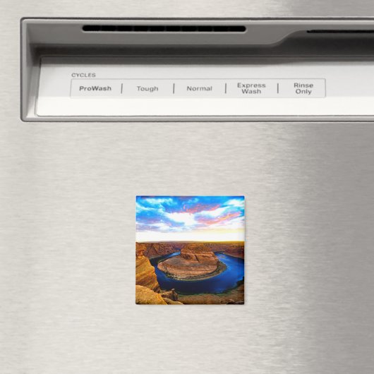 グランドキャニオン赤い岩と青い水の美しい マグネット (インサイチュ (食洗機))