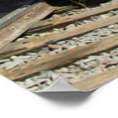 グランドキャニオン鉄道スチームエンジン4960 ポスター (角)