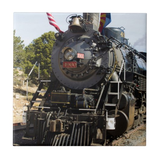 グランドキャニオン鉄道 蒸気機関車4960 タイル (正面)