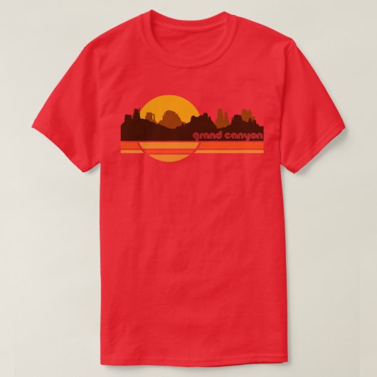 グランドキャニオン70sスタイル観光客土産 tシャツ (デザイン正面)