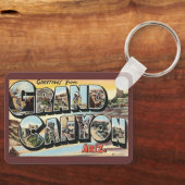グランドキャニオン・アリゾナからのヴィンテージ旅行案内書 キーホルダー (正面)