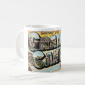 グランドキャニオン・アリゾナからのヴィンテージ旅行案内書 コーヒーマグカップ (正面左)