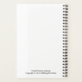 グランドキャニオン、アリゾナ プランナー手帳 (裏面)