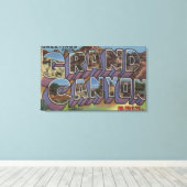 グランドキャニオン，アリゾナ – ラージレターシーン キャンバスプリント (インサイチュ (ウッドフロア))