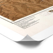 グランドキャニオン・アンド・近隣地図1962 ポスター (角)