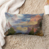 グランドキャニオン・イン・ミスト(by Thomas Moran) ランバークッション (ブランケット)