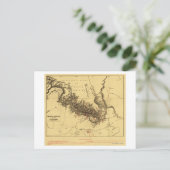 グランドキャニオン・オブ・コロラド川パノラママップ ポストカード (スタンド正面)