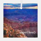 グランドキャニオン ガラスオーナメント (裏面)