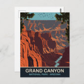 グランドキャニオン、国立公園、アリゾナ、旅行 ポストカード (正面/裏面)