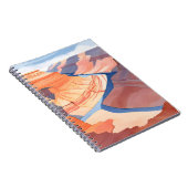 グランドキャニオン | 水彩絵を描風景 ノートブック (右側)