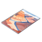 グランドキャニオン | 水彩絵を描風景 ノートブック (左側)