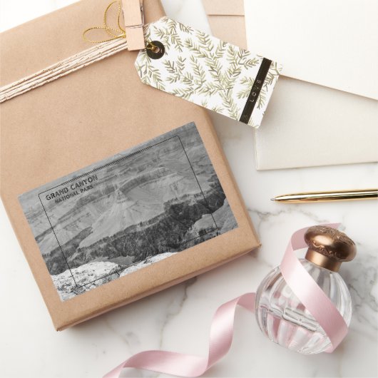 グランドキャニオン 長方形シール (ギフト)