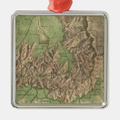 グランドキャニオン(1926年)のヴィンテージの地図 メタルオーナメント (正面)