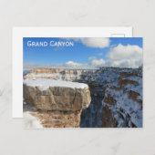 グランドキャニオンArizona冬の旅行の写真 ポストカード (正面/裏面)