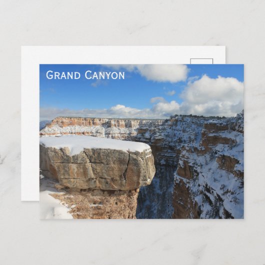 グランドキャニオンArizona冬の旅行の写真 ポストカード (正面/裏面)