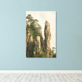 グランドキャニオンiの山と谷の間の霧 キャンバスプリント (インサイチュ (ウッドフロア))