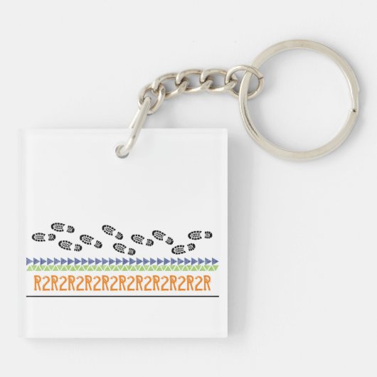 グランドキャニオンR2Rアドベンチャーハイキングブーツ足跡 キーホルダー (裏面)