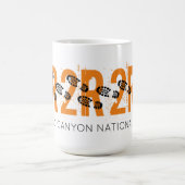 グランドキャニオンR2R2Rアドベンチャー記念品 ハイキングブーツ コーヒーマグカップ (中央)