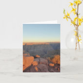 グランドキャニオンTwilightビスタ折り畳みグリーティングカード カード (黄色い花)