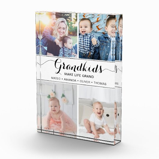 グランドギフトコラージュ写真ブロックを作る孫 フォトブロック (右)