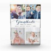 グランドギフトコラージュ写真ブロックを作る孫 フォトブロック (正面)