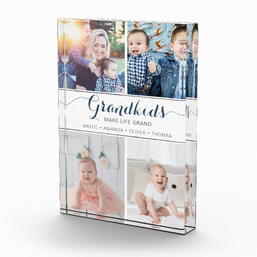 グランドギフトコラージュ写真ブロックを作る孫 フォトブロック (右)