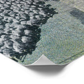 グランドクーリーダムを渡る羊 ポスター (角)