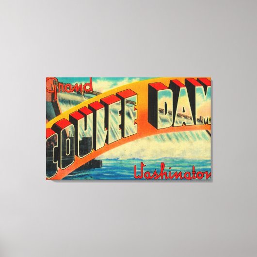 グランドクーリーダム（ワシントン） キャンバスプリント (正面)