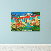 グランドクーリーダム,ワシントン – ラージレター キャンバスプリント (インサイチュ (ウッドフロア))