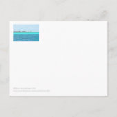 グランドケイマンターコイズのハガキ・ハガキ水をコリンとする ポストカード (裏面)