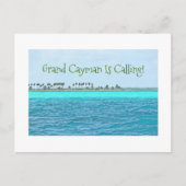 グランドケイマンターコイズのハガキ・ハガキ水をコリンとする ポストカード (正面)