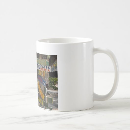 グランドケイマン島ラムポイントの案内板 コーヒーマグカップ (右)