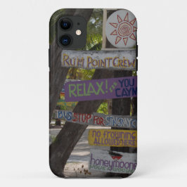 グランドケイマン島ラムポイントの標識 iPhone 11 ケース