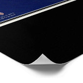 グランドケイマン島宇宙衛星地図 ポスター (角)