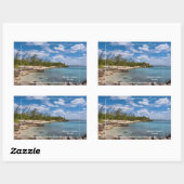 グランドケイマン島 長方形シール (シート)