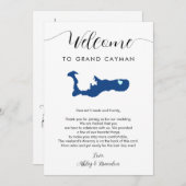 グランドケイマン結婚マップのウェルカムレター日程 (正面/裏面)