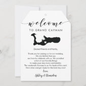 グランドケイマ結婚ンの歓迎ラベル、文字の旅程 (正面)