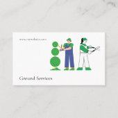 グランドサービス造園ガーデニングガーデナー 名刺 (正面)