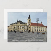 グランドスクエア(ピアţマーレ)、シビウ、ルーマニア シーズンポストカード (正面/裏面)