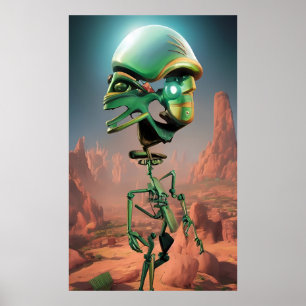 グランドスタンディングキャニオン – Ken Gage Surreal Art ポスター
