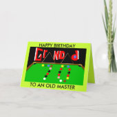 グランドスヌーカーカード70歳の誕生日 カード (正面)