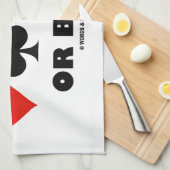 グランドスラムかバスト(橋カードスーツ) キッチンタオル (四つ折り)