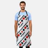 グランドスラムまたはバストブリッジ4枚のカードスーツ エプロン (着用した状態)