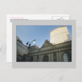 グランドセントラルステーション&メットライフ建物はがき ポストカード (正面/裏面)