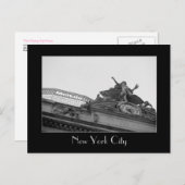 グランドセントラルステーション&メットライフ建物B&W ポストカード (正面/裏面)