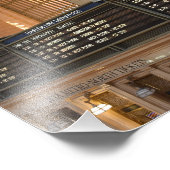 グランドセントラルハドソンハーレムトレイン出発NYC フォトプリント (角)