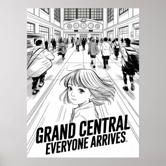 グランドセントラル・エブリワン・アライヴズ アニメ ポスター (正面)