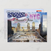 グランドゼロ、マンハッタン、ニューヨーク ポストカード (正面/裏面)